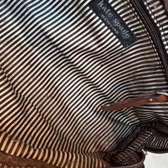 Kate Spade Striped Travel Cosmetic Case Pouch Clutch - Picture 15 of 16